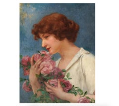 Female Portrait Oil Painting by Guillaume Seignac