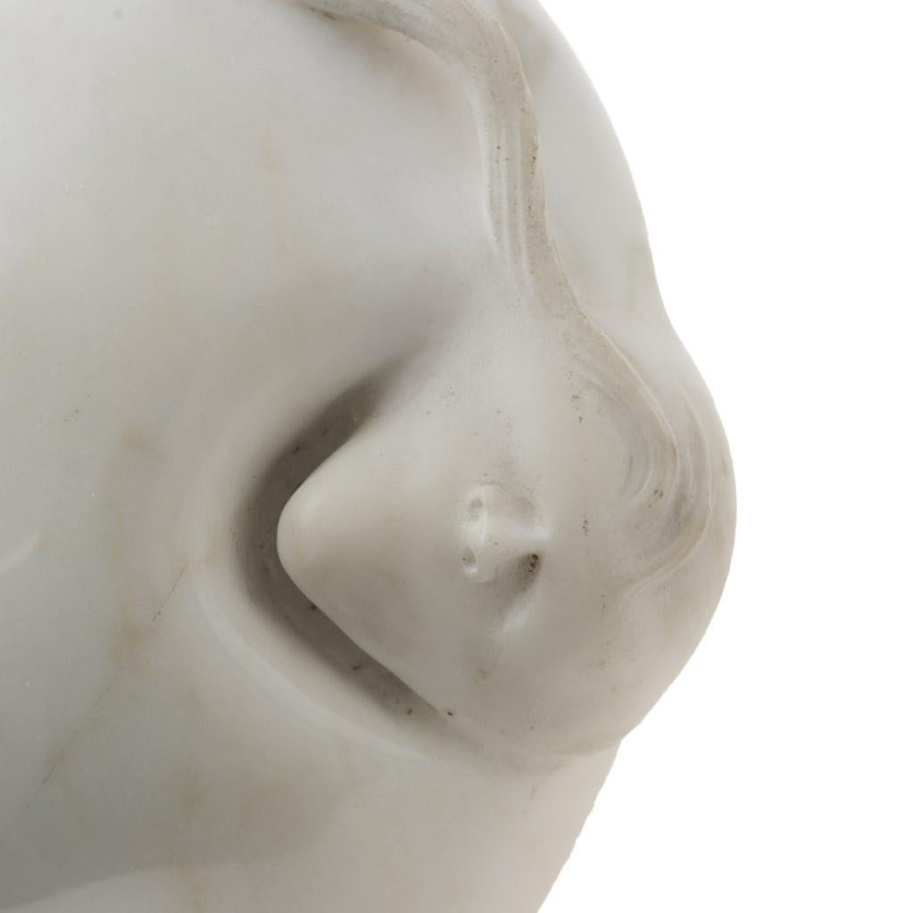 Female Portrait, Original Marble Sculpture, 1993 In Good Condition For Sale In Roma, IT