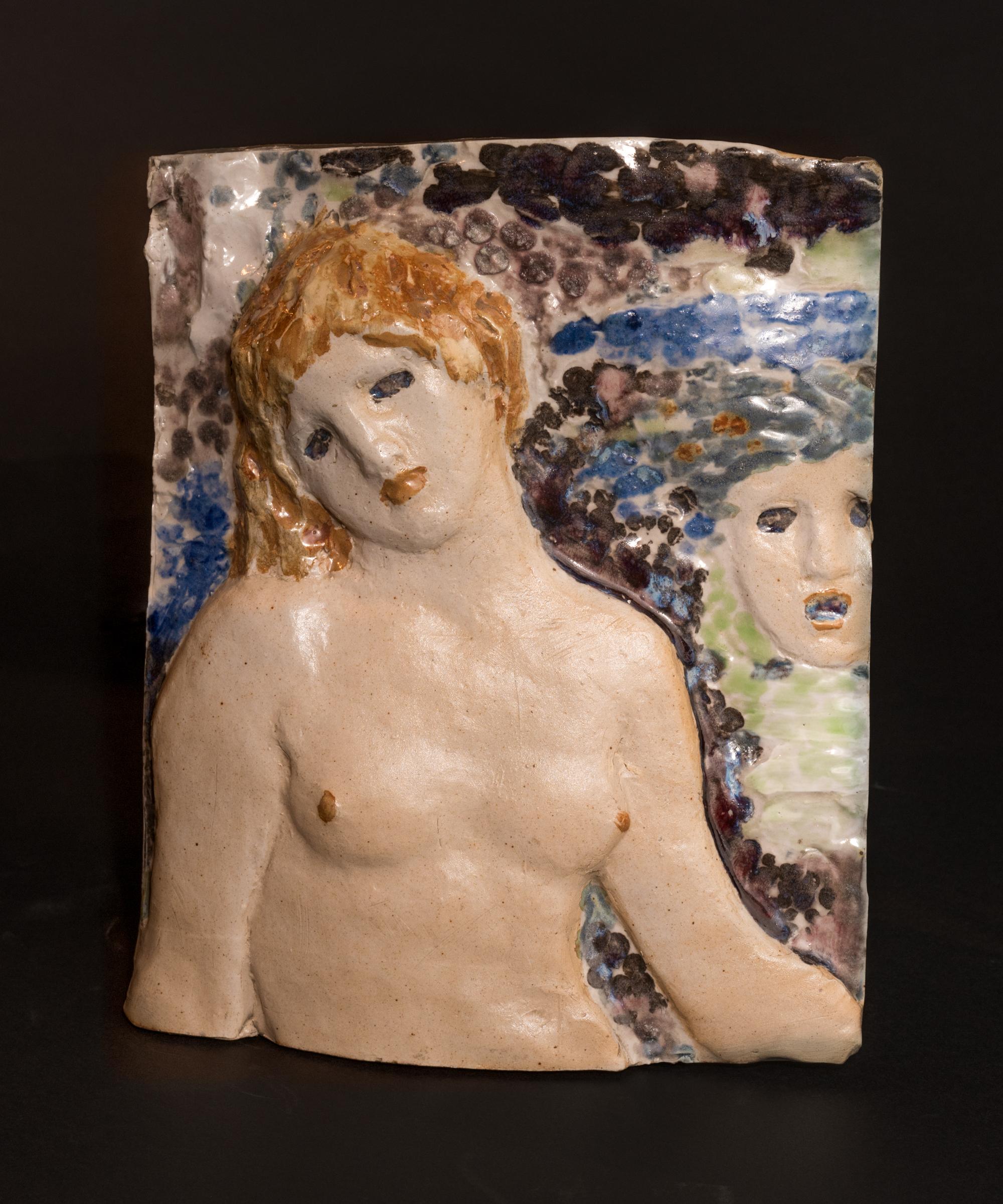 weibliche Reliefplakette (Art nouveau) im Angebot
