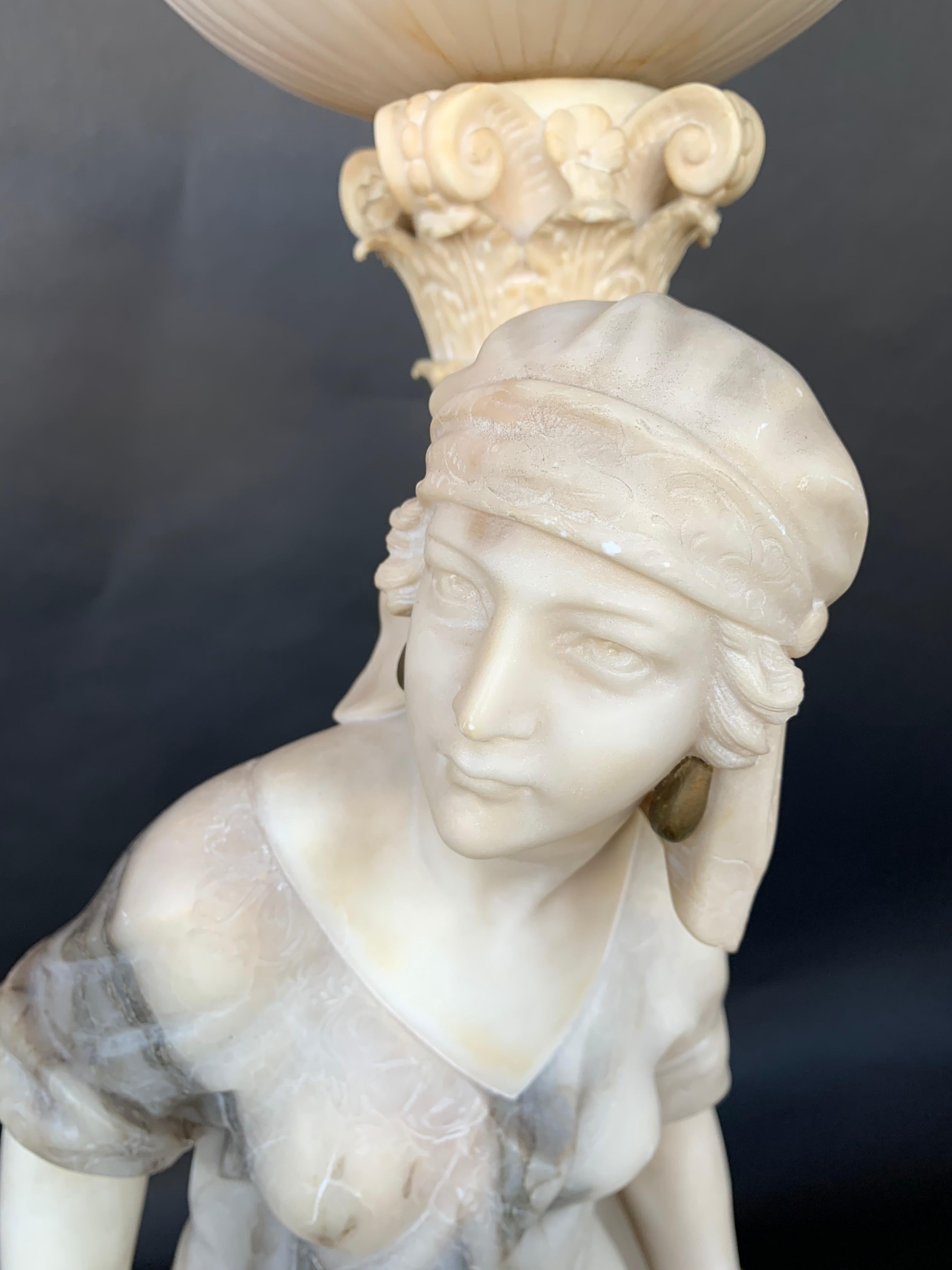 Female Sculptural Torchère Lamp For Sale 3