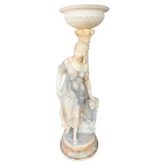 Female Sculptural Torchère Lamp