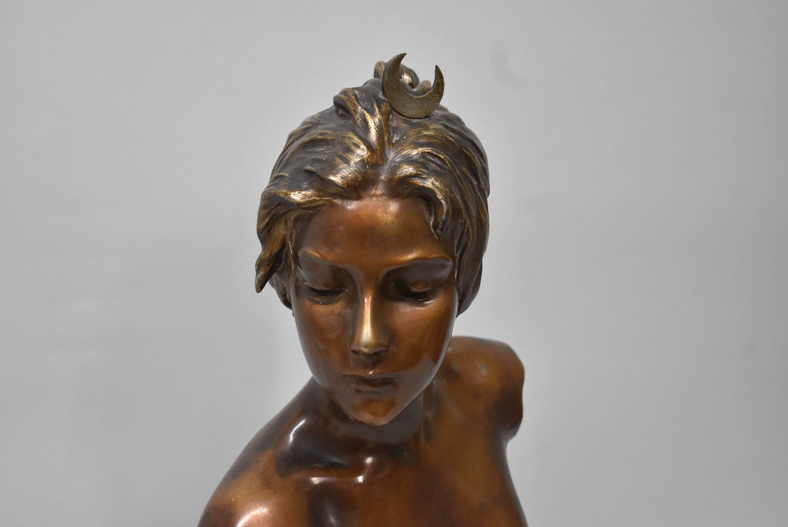 19th Century Female Sculpture Bust 