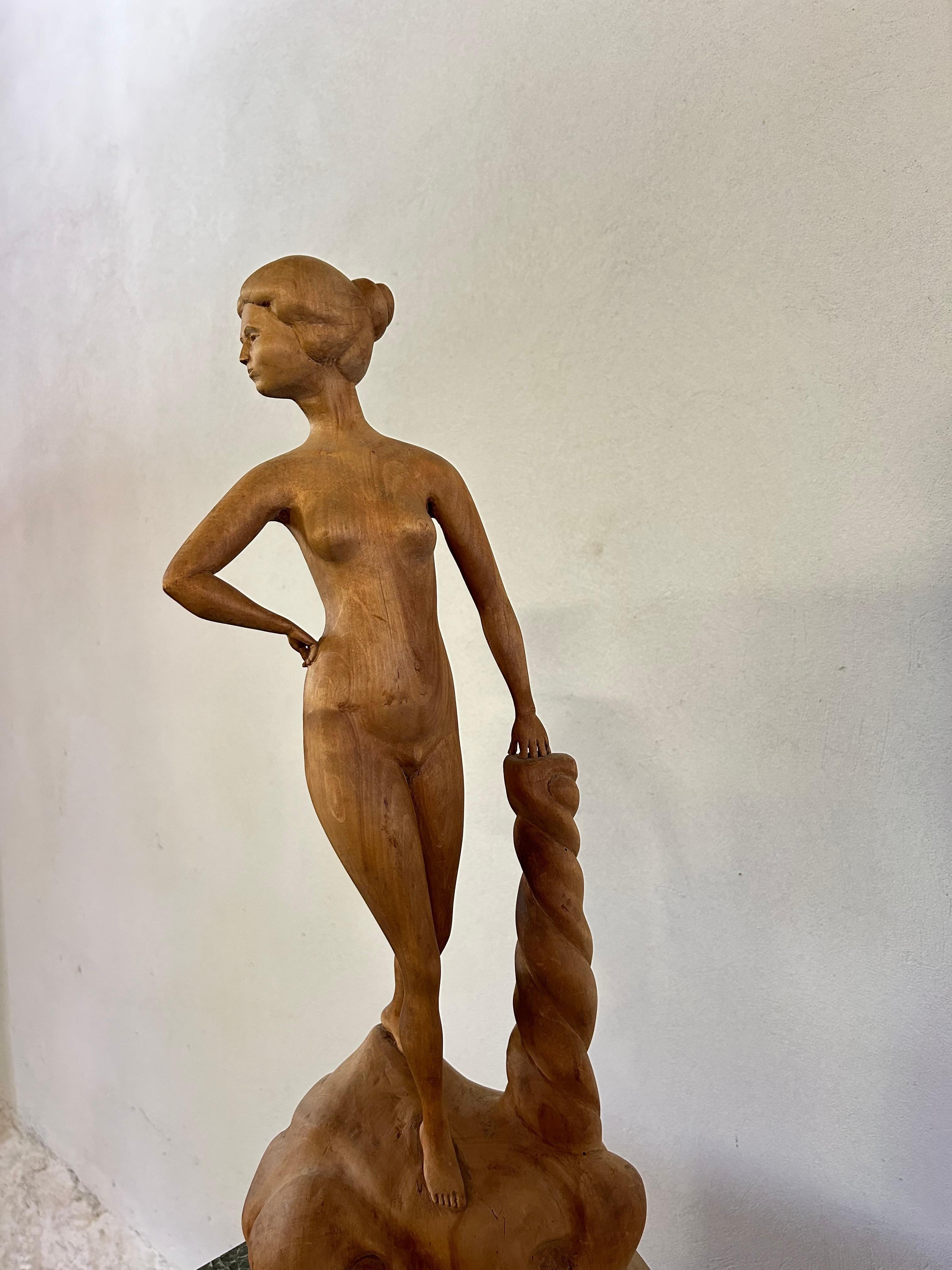Escultura femenina de Ernst Gustaf Johansson, Suecia 1922 Sueco en venta