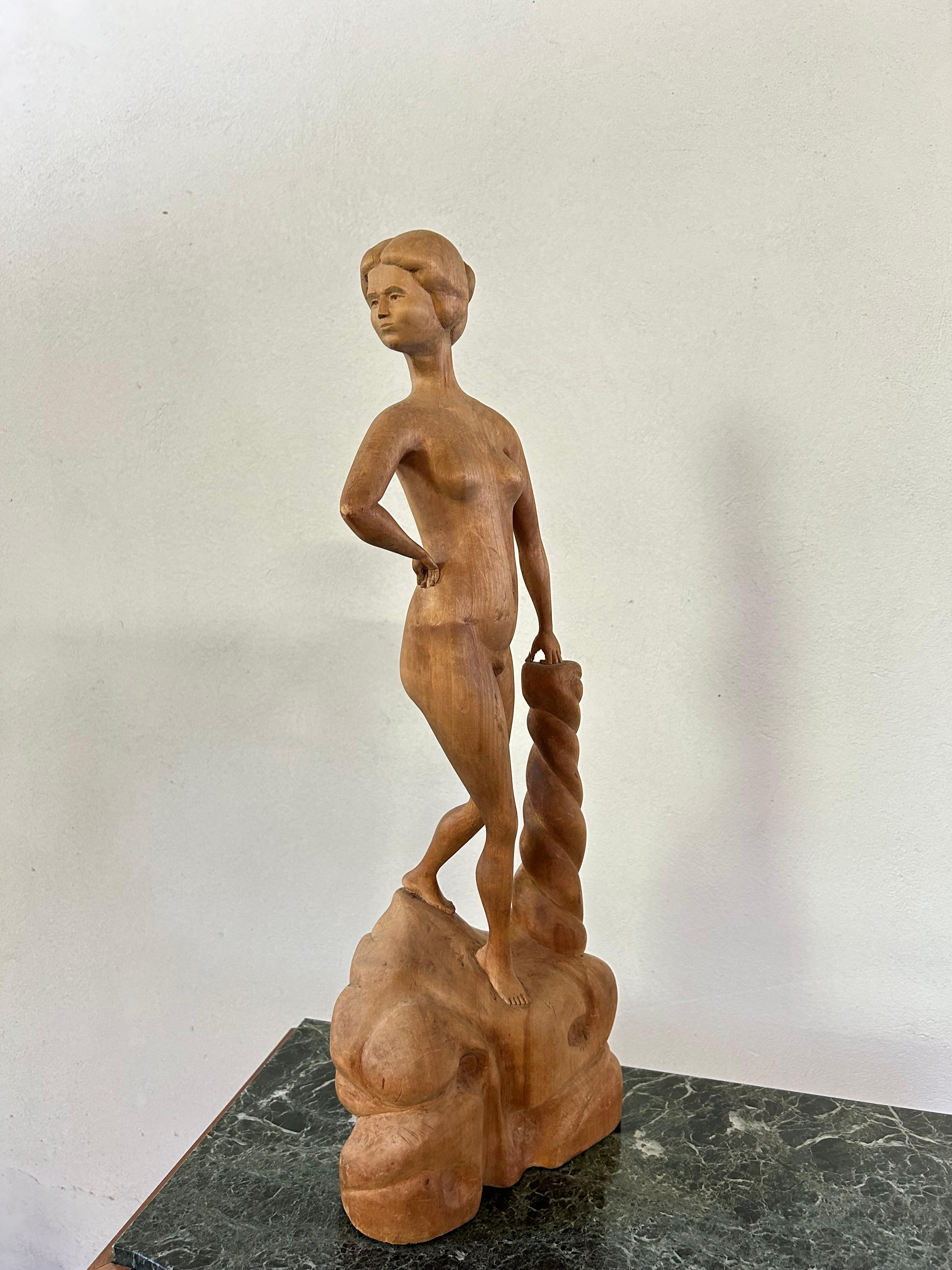 Escultura femenina de Ernst Gustaf Johansson, Suecia 1922 en Bueno estado para la venta en Valby, 84