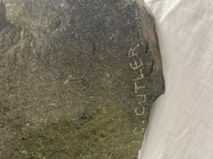 Female Sculpture Carved Stone Bust of a Woman Signed by Artist Charles Cutler