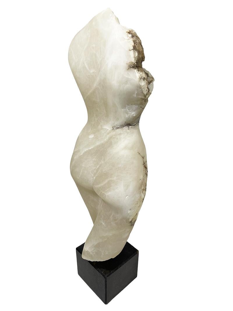 20th Century Female Sculpture of Alabaster by Greeth Zwering