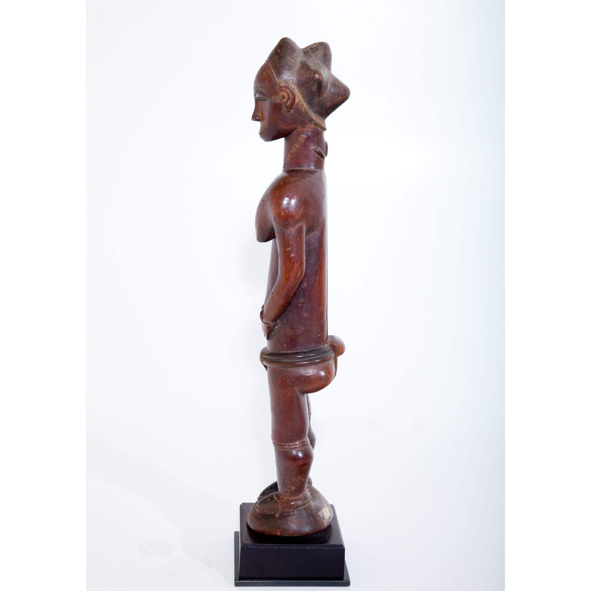 Female Sculpture of the Baule, Côte d’Ivoire, circa 1900-1920 4