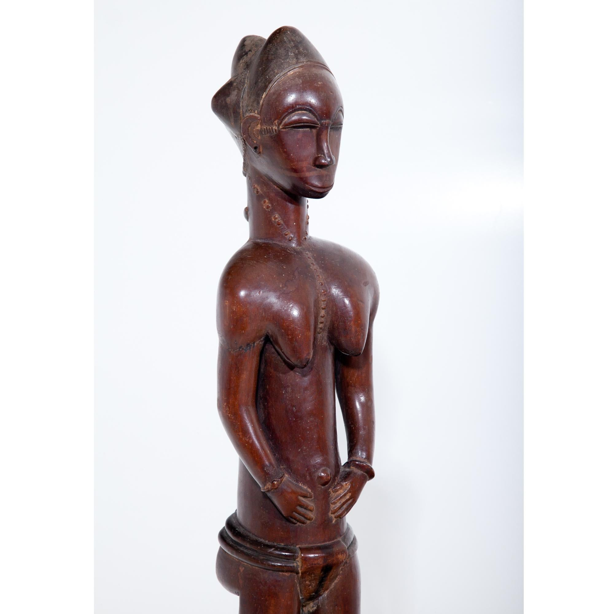 Female Sculpture of the Baule, Côte d’Ivoire, circa 1900-1920 6