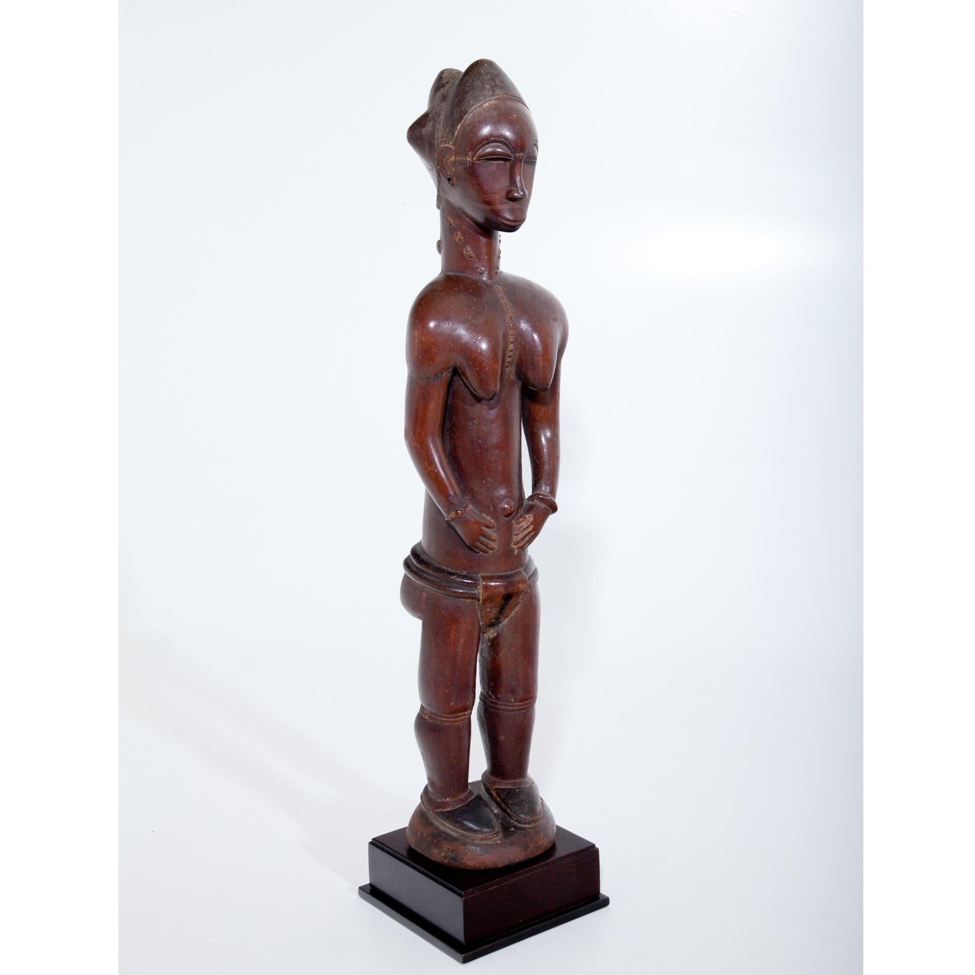 Ivorian Female Sculpture of the Baule, Côte d’Ivoire, circa 1900-1920