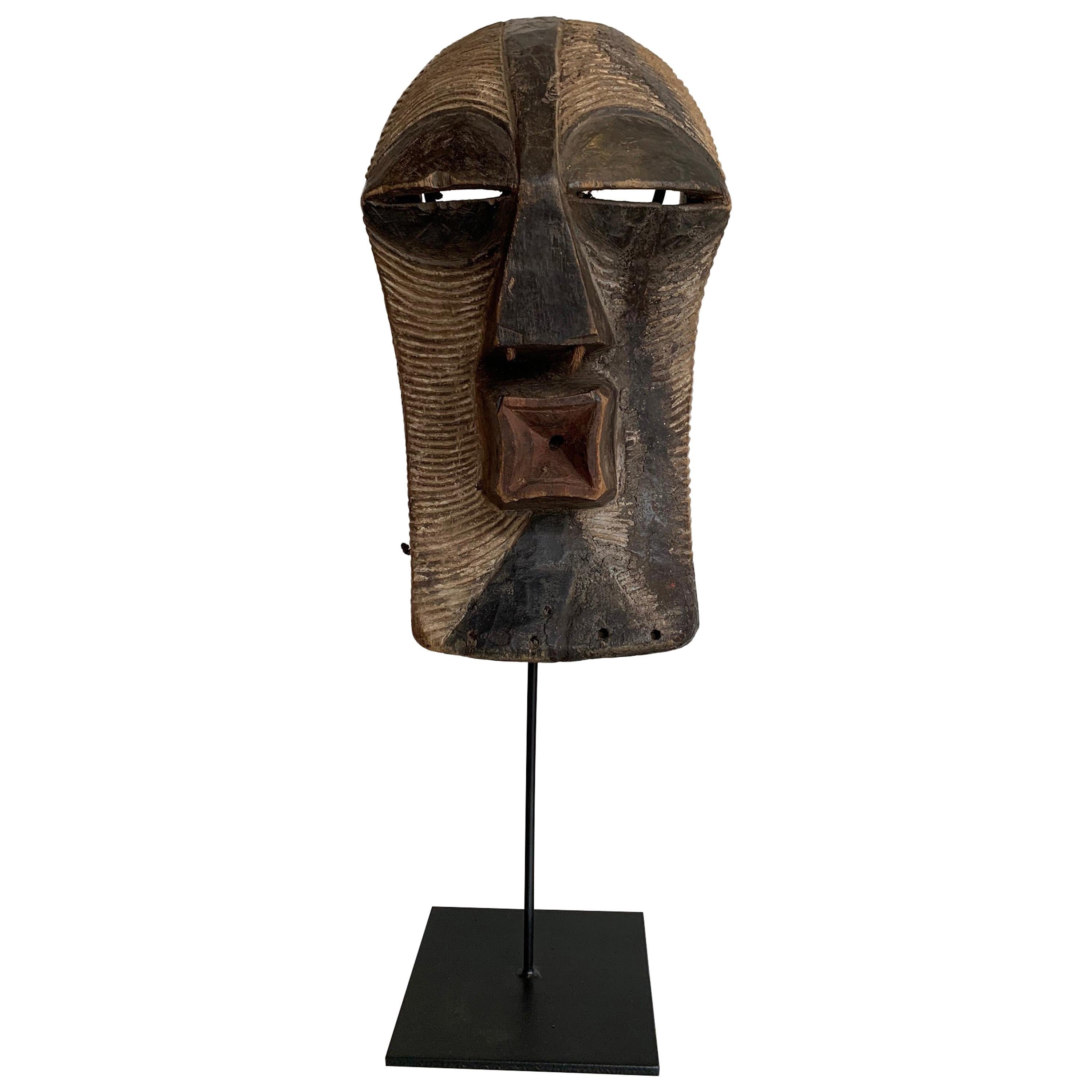 Female Songye Kifwebe Hand Carved Ceremonial Mask