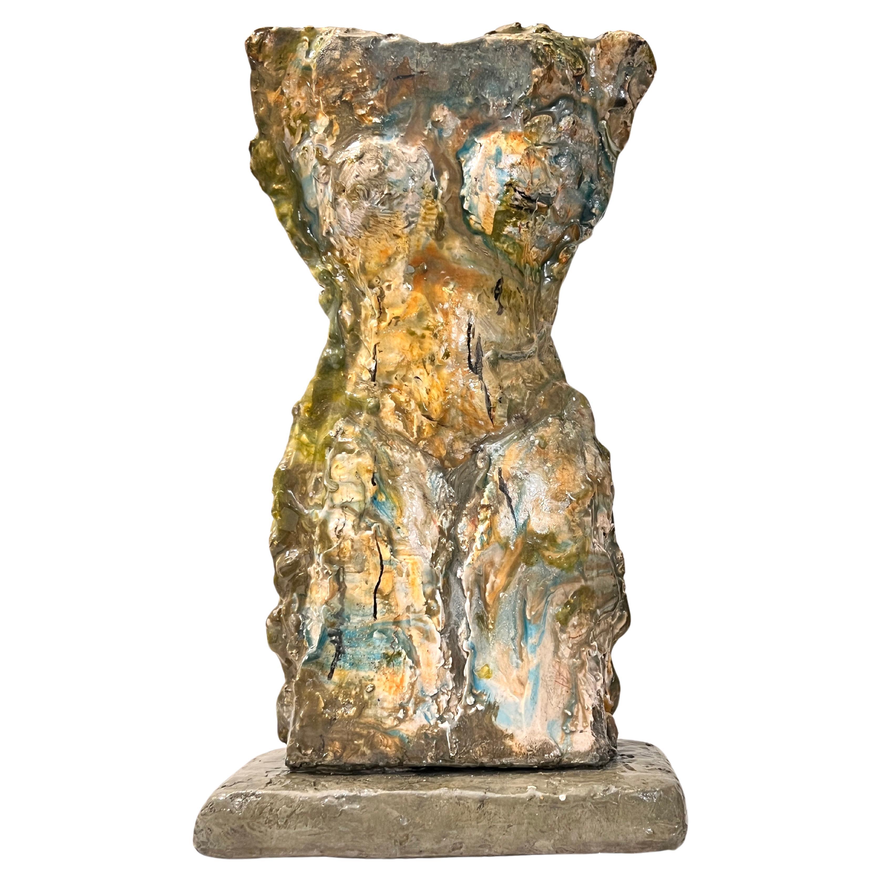 Abstrakte Torso-Skulptur, einzigartige Skulptur