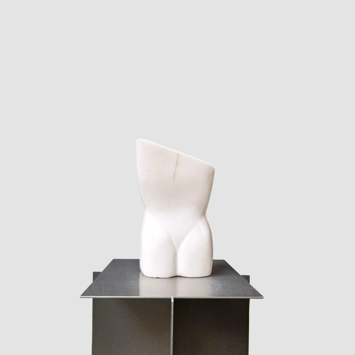 20th Century Female Torso Marble Sculpture by Mart De Houwer, 1990-1999 For Sale