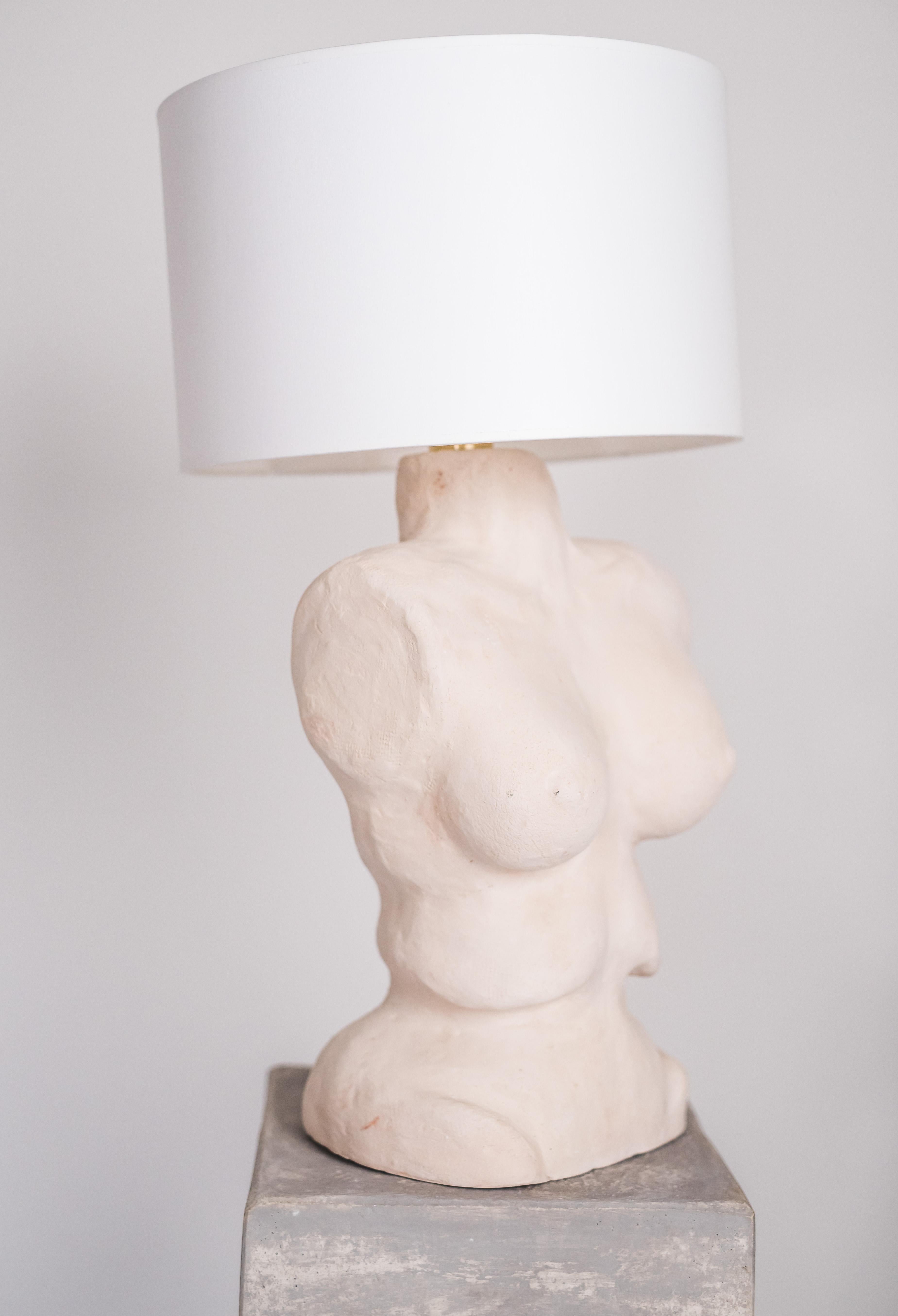 Female Torso sculpture by Brajak Vitberg
10 Pieces
Dimensions: Ø 35 x H 65 cm
Materials: white or black cotton lampshade, cotton wiring

Bijelic and Brajak are two architects from Ljubljana, Slovenia.
They are striving to design craft elements