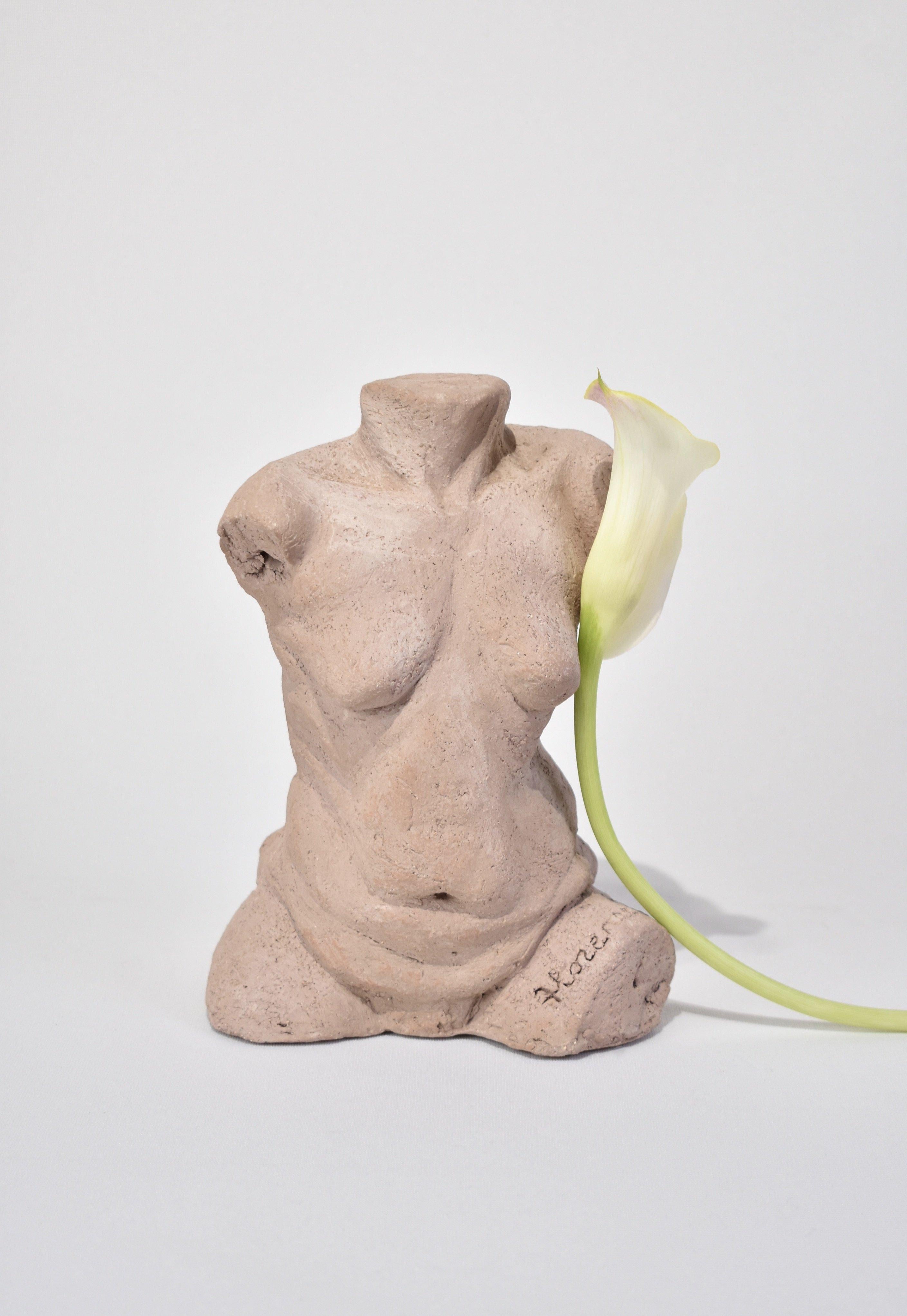 clay torso sculpture