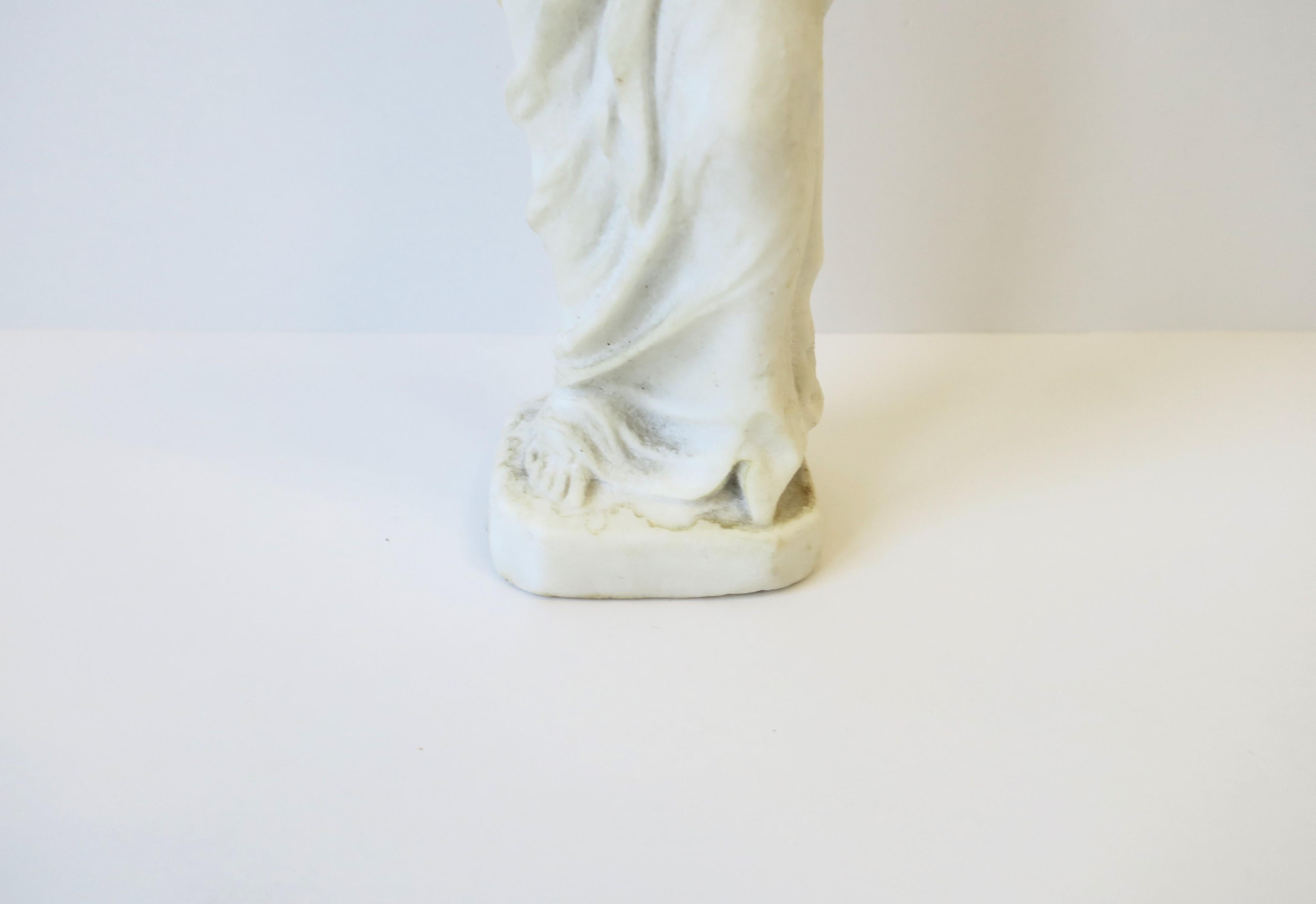 Figurative Venus de Milo-Statue-Skulptur aus weißem Granitmarmor mit weiblicher Figur im Angebot 7