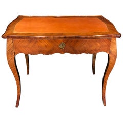 Feminine French Louis XV Style Petit Writing Table Side Table or Desk