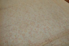 Feminine Pale Cream Antique Turkish Oushak Rug, 20th Century