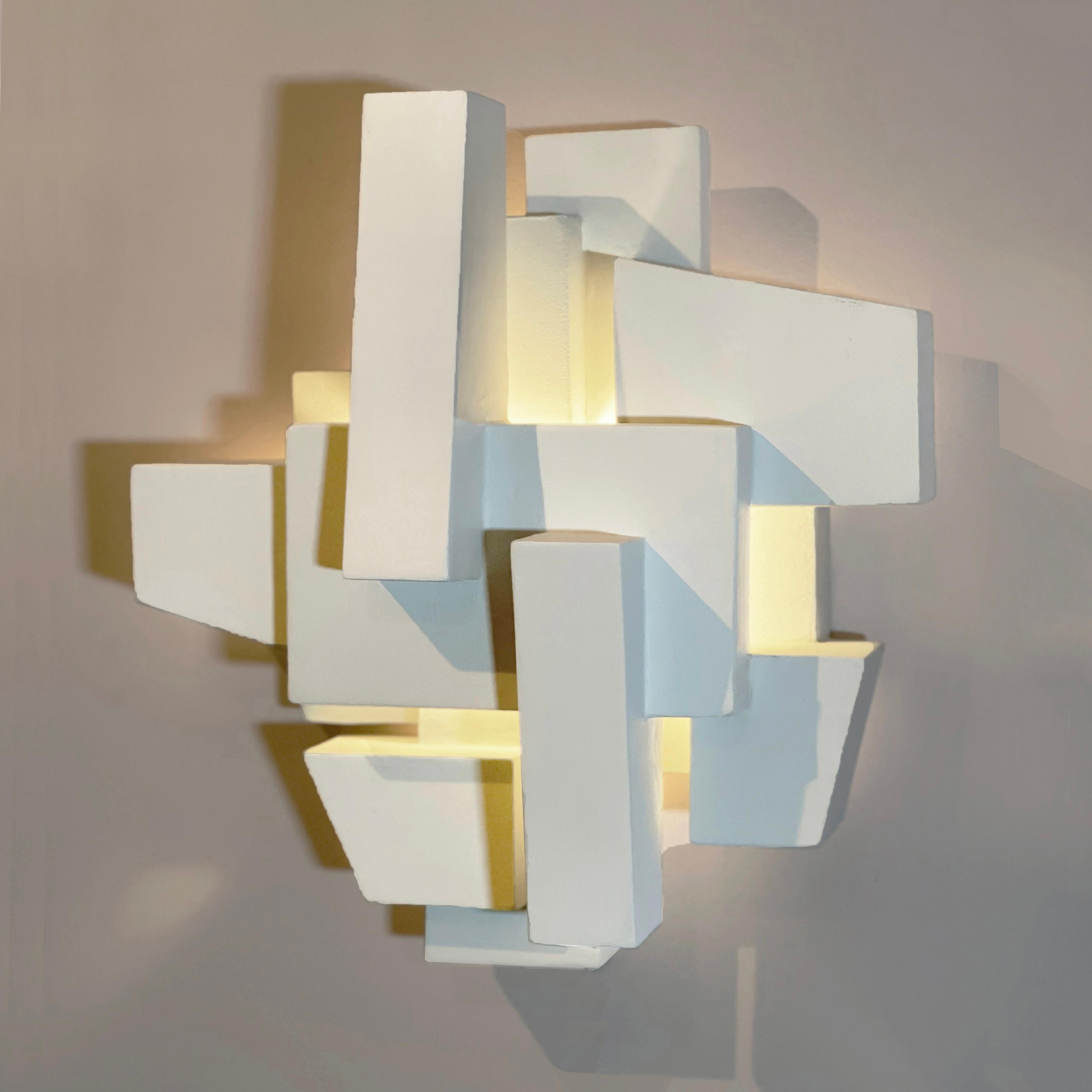 Femke wall sconce by Daniel Schneiger
Dimensions: D 31 x W 36 x H 15 cm
Materials: Wood and resin
Custom finishes available.

All our lamps can be wired according to each country. If sold to the USA it will be wired for the USA for