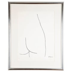 Femme Art Lithograph After Pablo Picasso, Signed and Numbered, circa 1960s