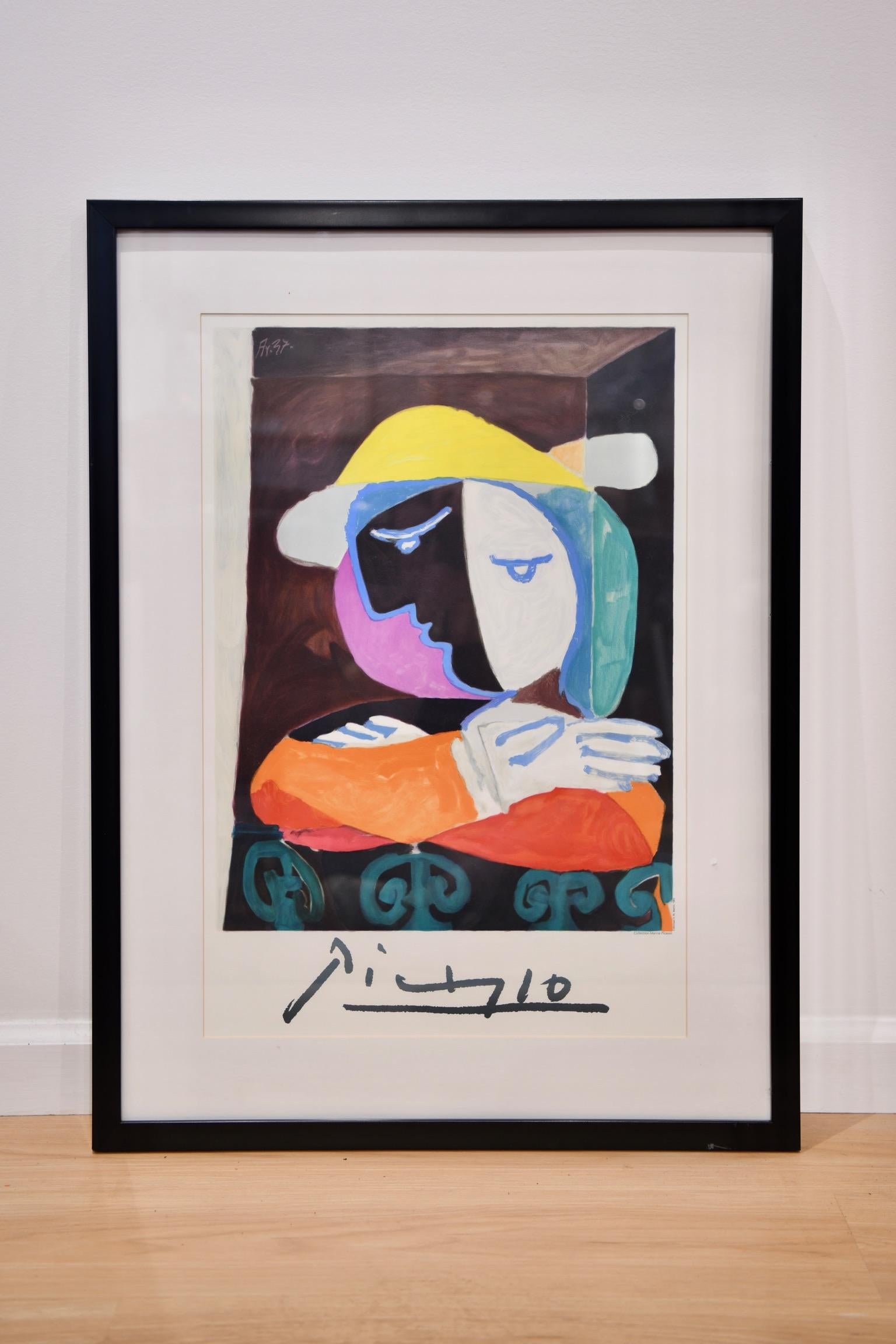 Limited edition stone lithograph on paper printed in 1983 by Marcel Salinas with permission of Marina Picasso, titled 