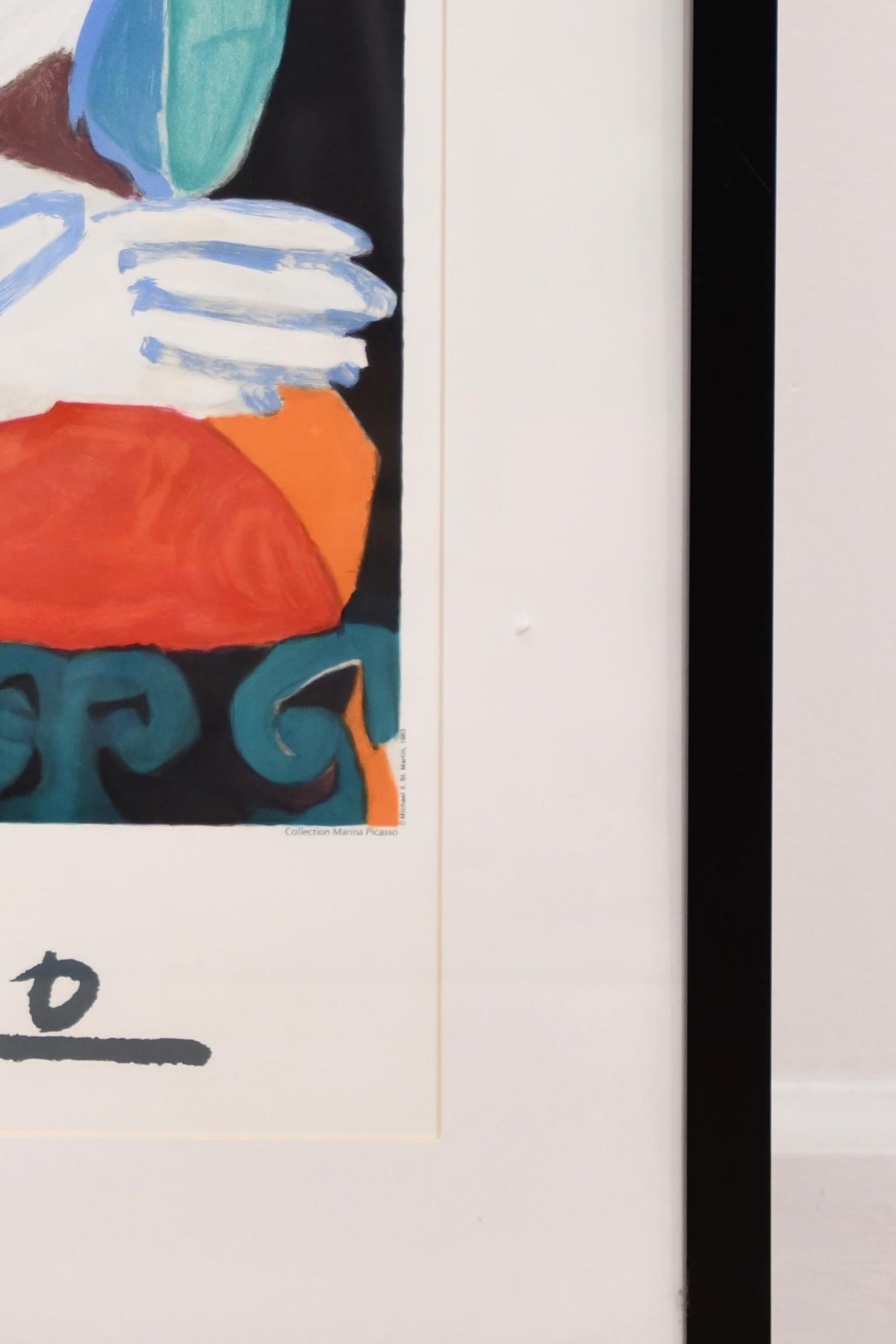 Papier Lithographie en édition limitée Femme au Balcon d'après Picasso en vente