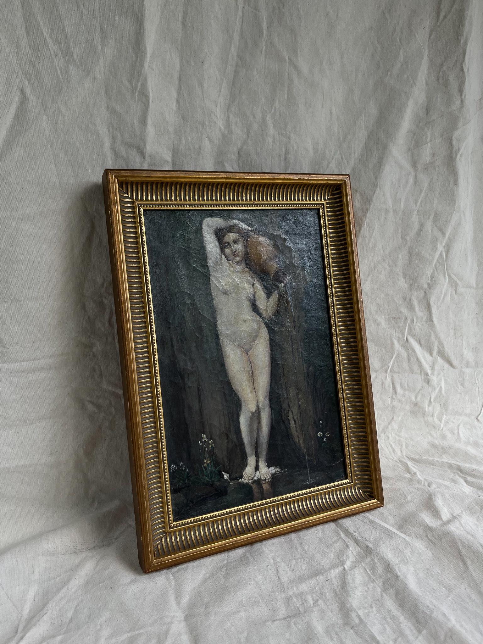 Femme au Jarre, Öl auf Leinwand.
20. Jahrhundert.