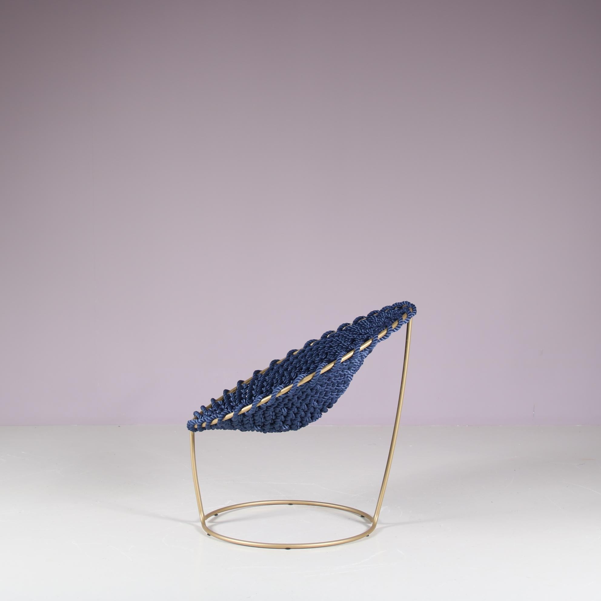 Brass “Femme” Chair by Studio Rik ten Velden from the Netherlands, 2000s For Sale