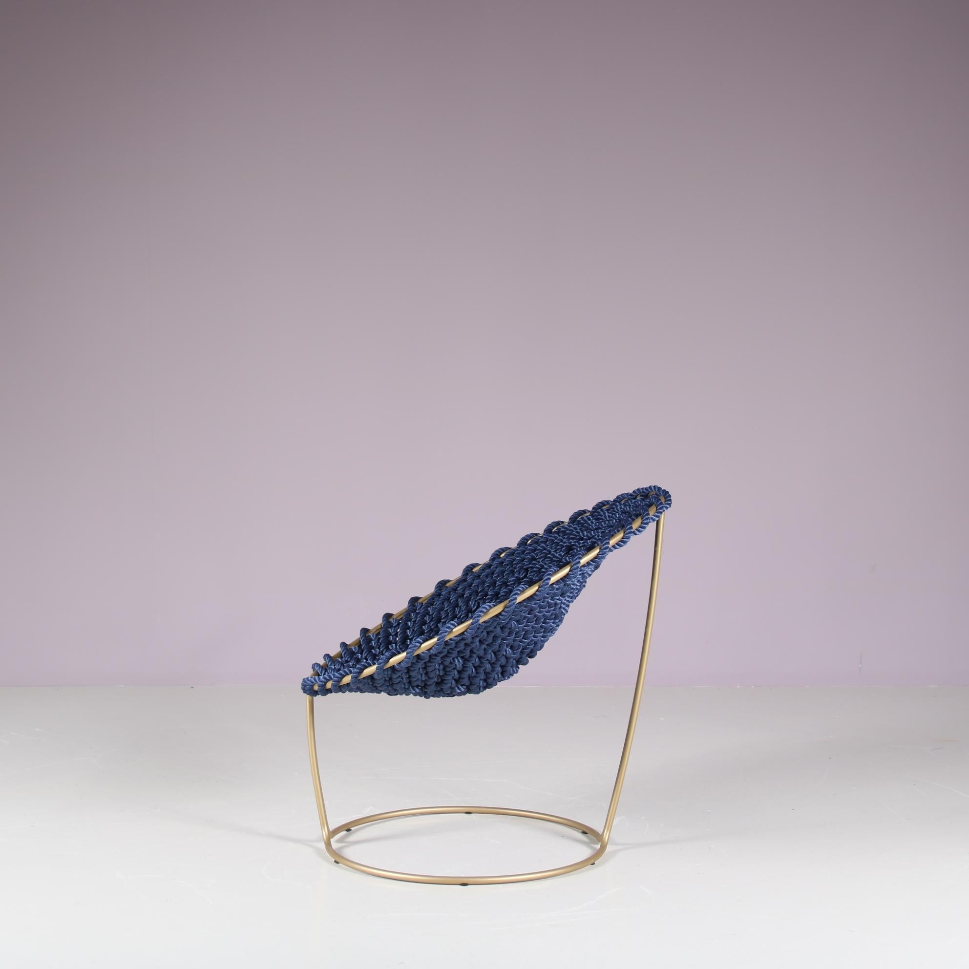 Laiton Chaise Femme du Studio Rik ten Velden des Pays-Bas, années 2000 en vente