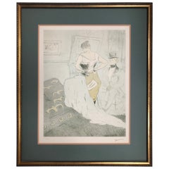 "Femme en corset" Litografia di Henri de Toulouse Lautrec