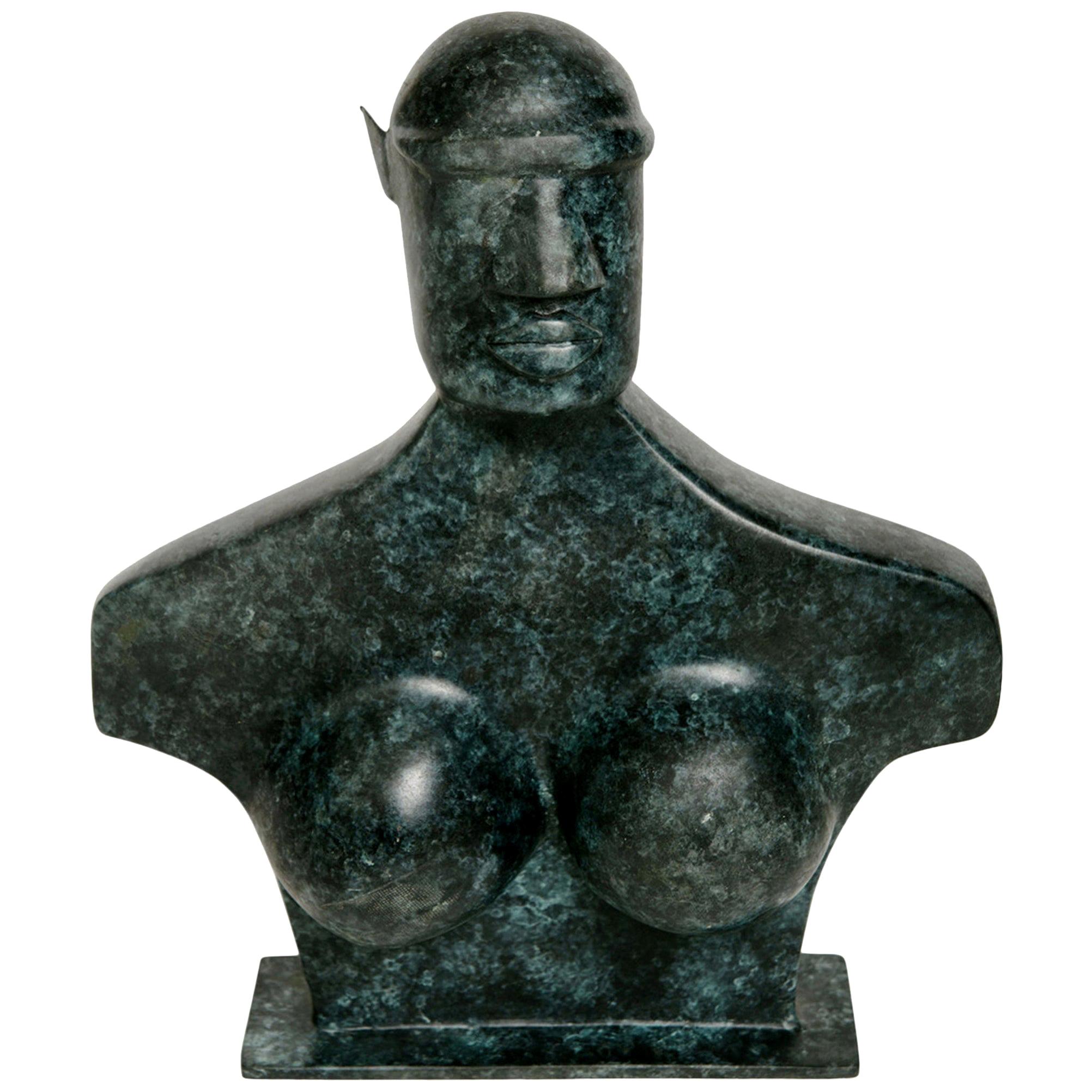 Femme Hermes Bronze Sculpture For Sale