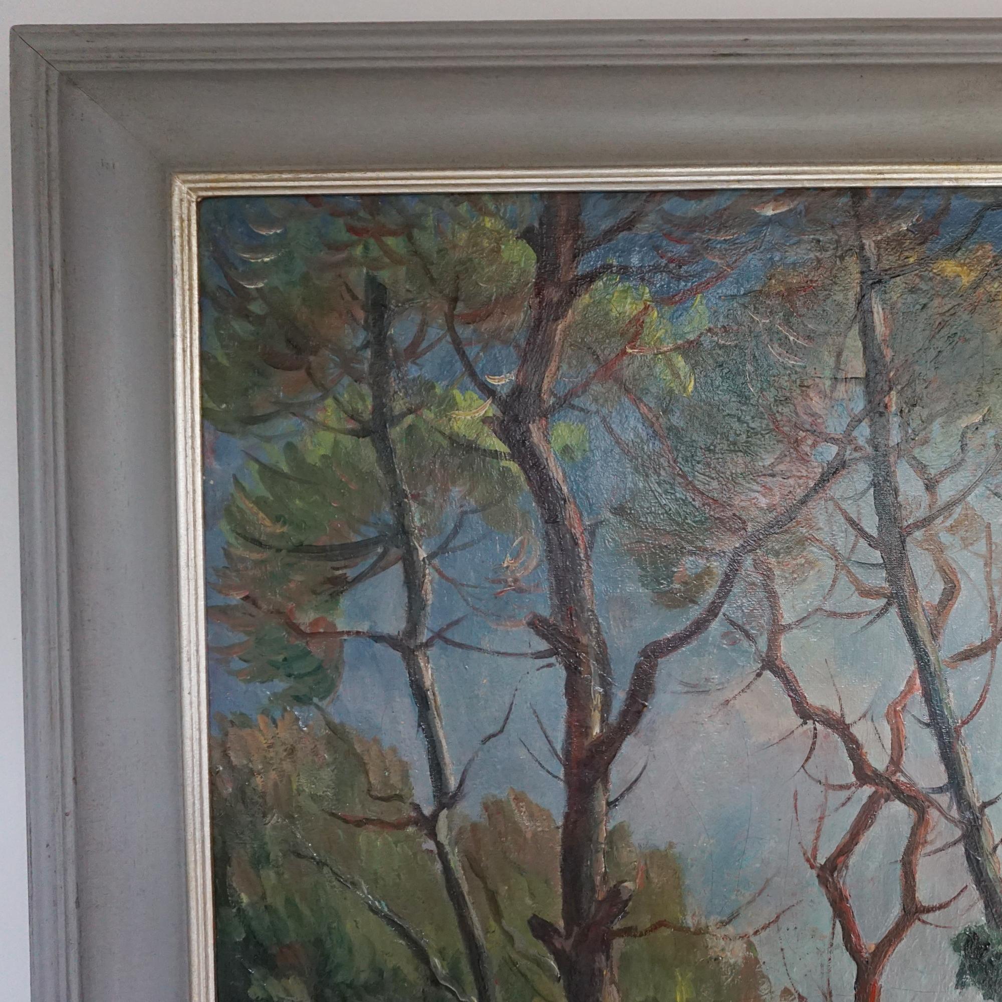 „Femmes a la baignade“ Öl auf Leinwand von Paul Jacob Hians (1884- 1965) im Zustand „Gut“ im Angebot in Forest Row, East Sussex
