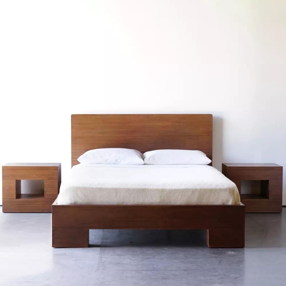 Fen Queen Bed, Minimalist Bamboo Bed For Sale 3