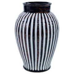 Fen Vase in Brown and White Ceramic by CuratedKravet