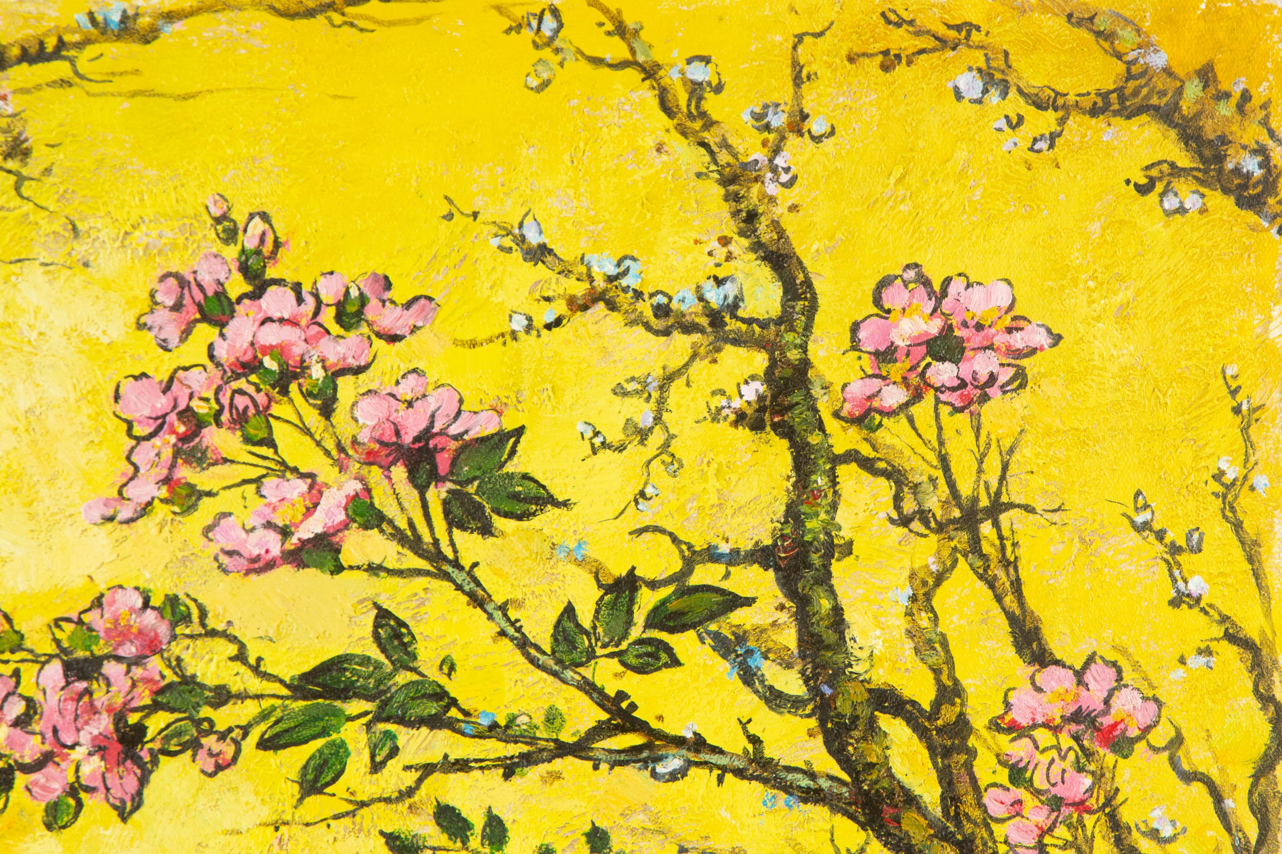 Fen Yu Floral Original Mixed Media 
