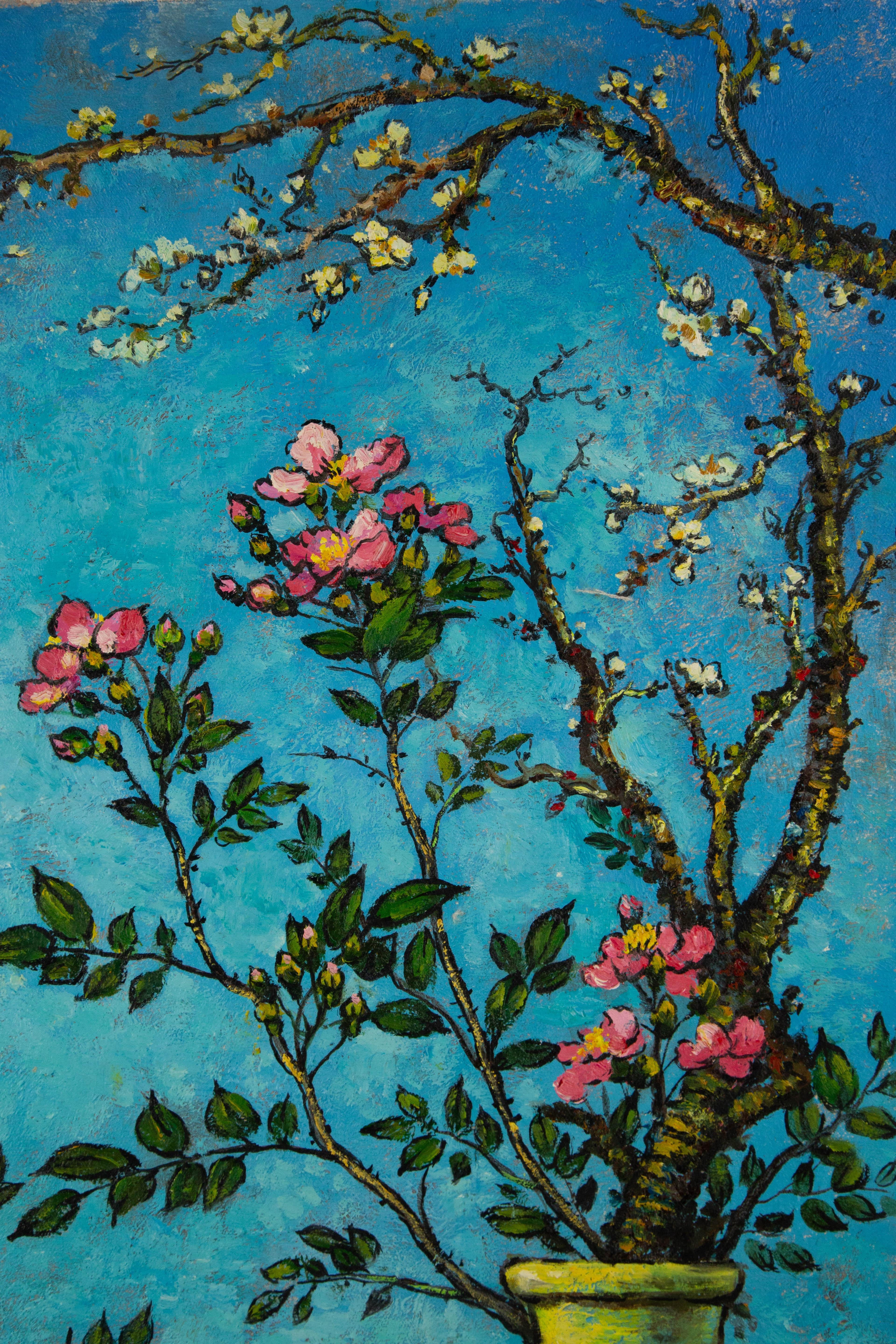 Fen Yu Still Life Original Mixed Media 