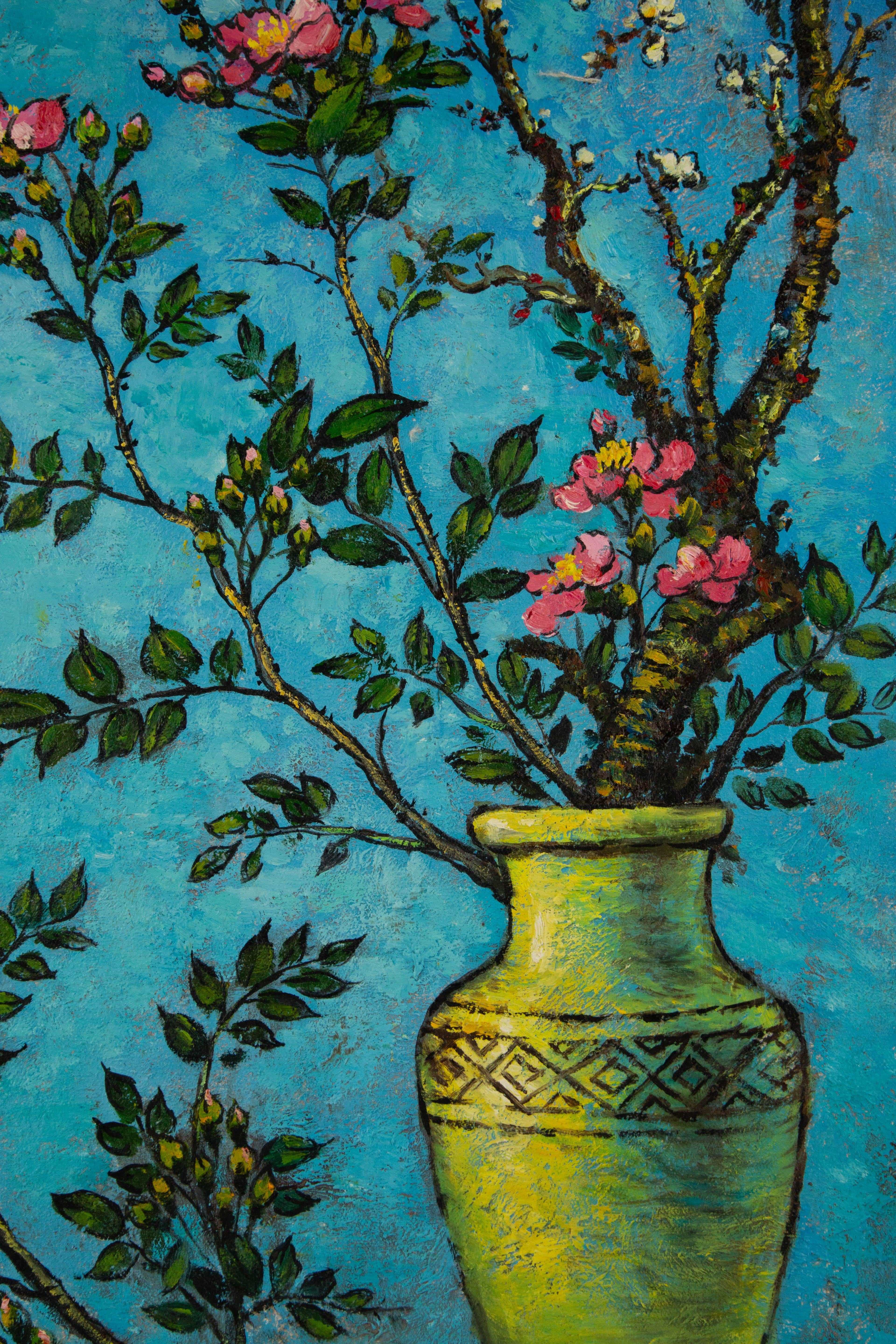 Fen Yu Still Life Original Mixed Media 
