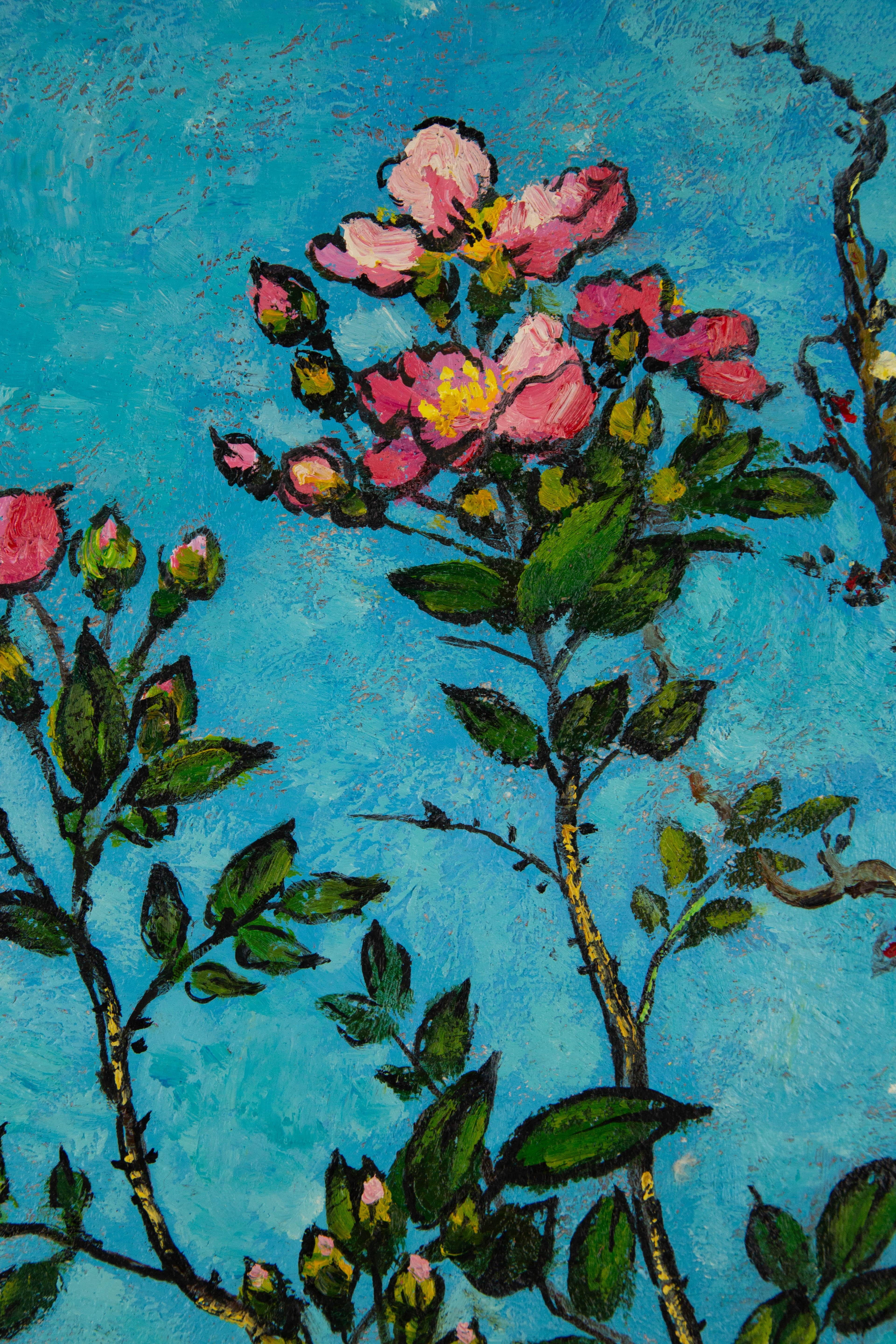 Fen Yu Still Life Original Mixed Media 