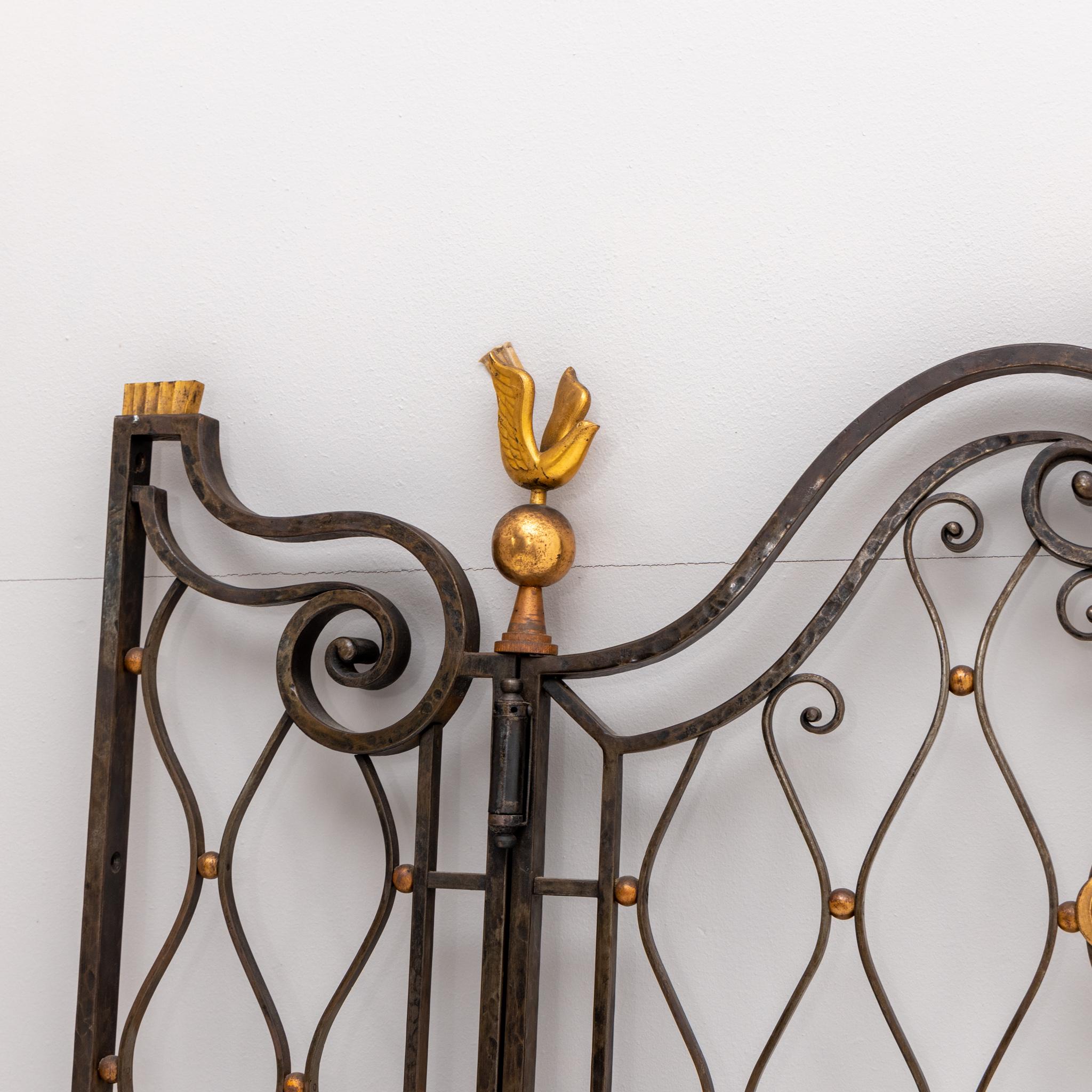 Iron Fence Element, Attr. Gilbert Poillerat, France 1940s For Sale