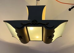 French Art Deco Flush Mount, circa 1940