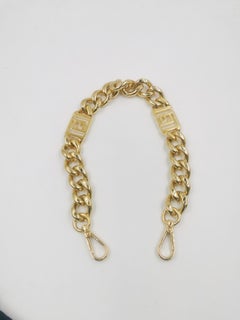 Fendace Versace Fendi Gold Chain Straps Zucca