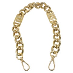 Fendace Versace Fendi Gold Chain Straps Zucca