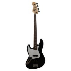 Retro Fender Standard Jazz Bass Left Handed Rosewood Fingerboard Black Guitar