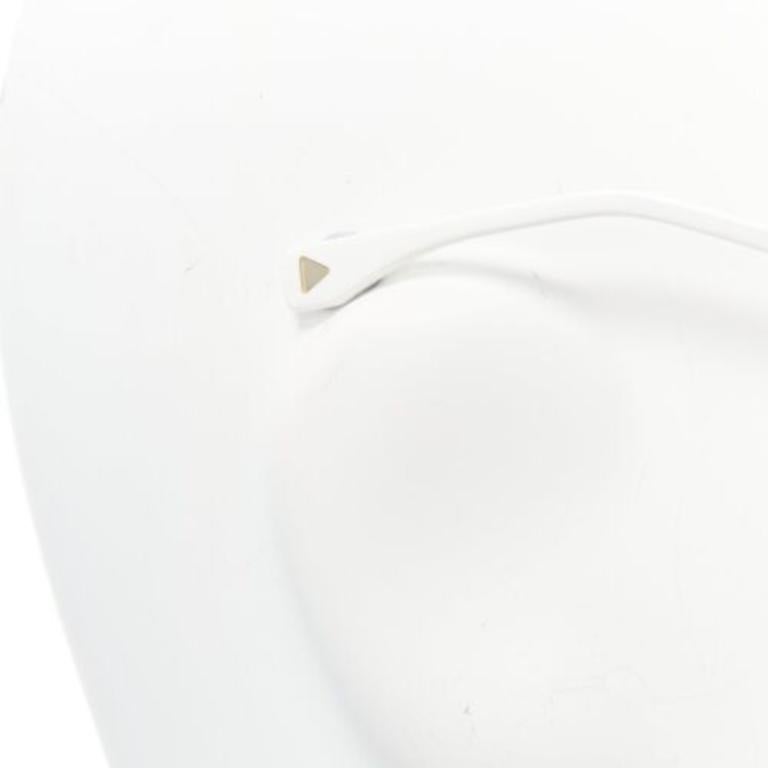 FENDI 0177S white metal logo grey gradient cat eye sunglasses For Sale 2