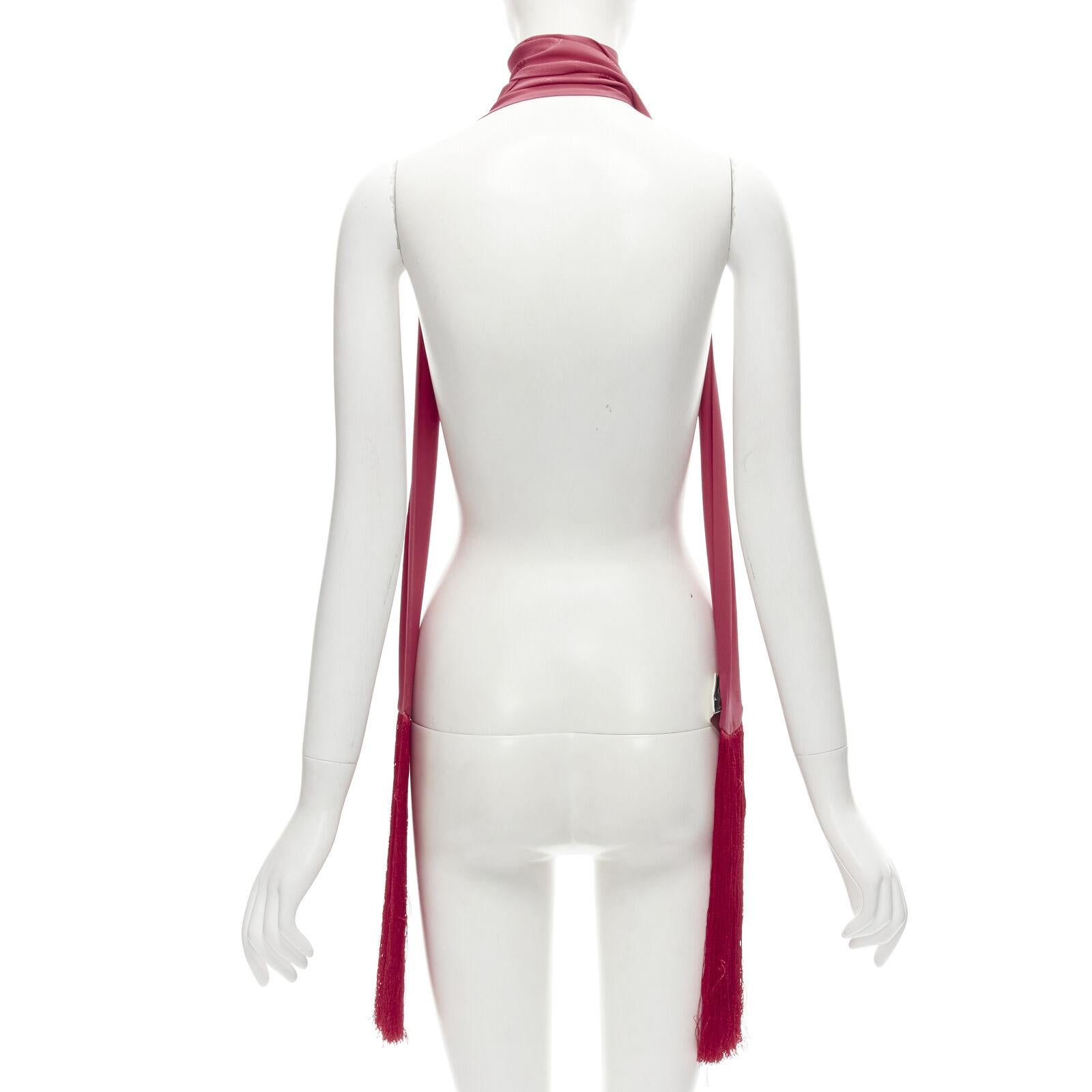 Women's FENDI 100% silk FF monogram jacquard fringe extra long scarf For Sale