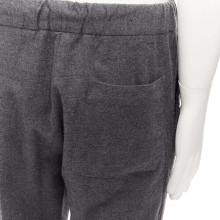 FENDI - Robe décontractée grise 100 % laine vierge avec cordon de serrage à la taille IT46 S en vente 2