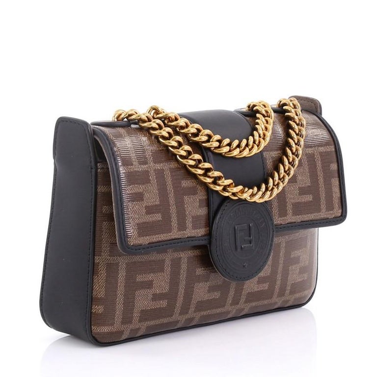Fendi Mini Zucca Chain Crossbody Bag
