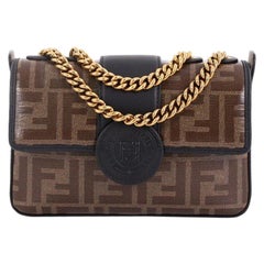 Fendi 1974 Double F Crossbody Bag Zucca Coated Canvas Mini