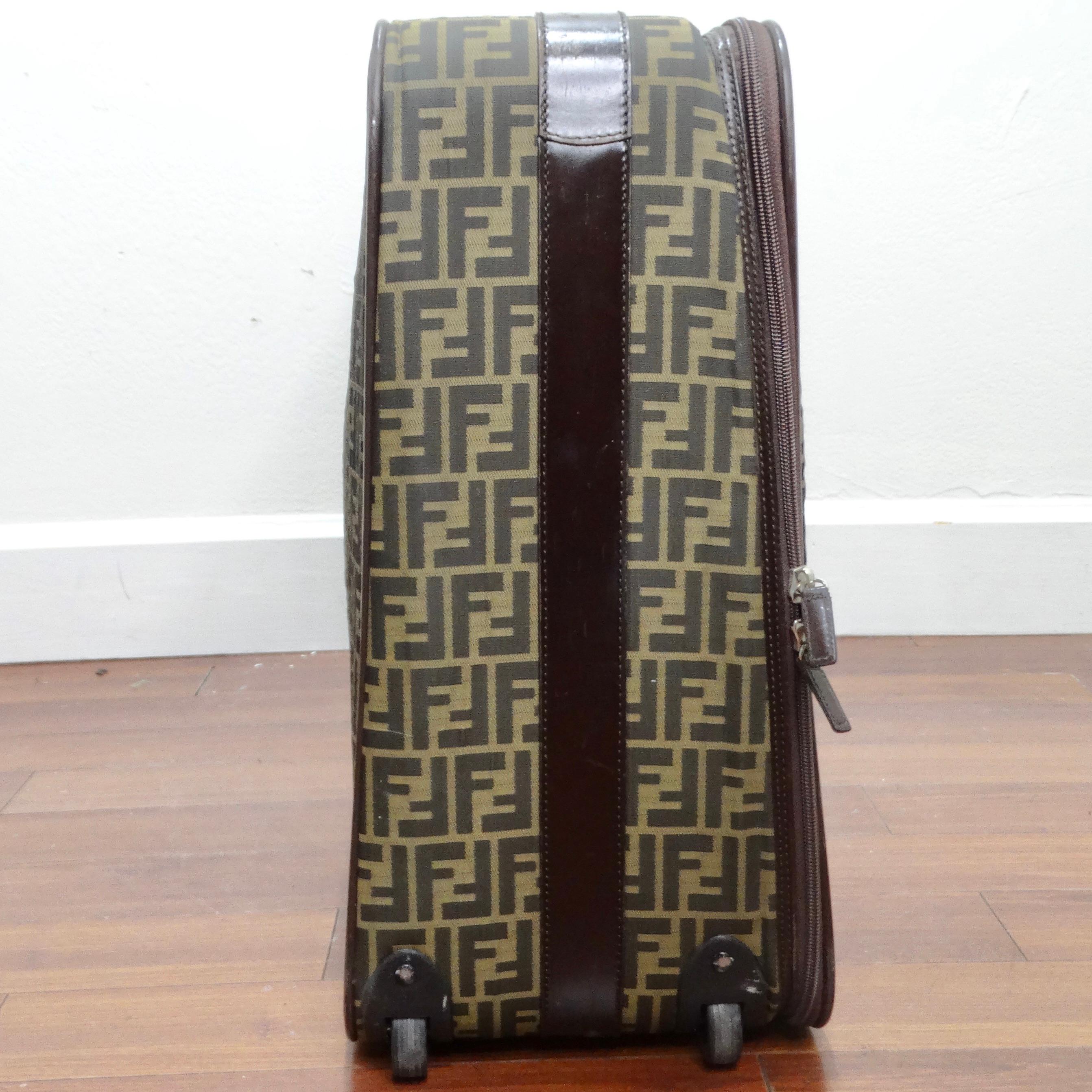 Fendi 1980s Zucca Monogram Suitcase For Sale 6
