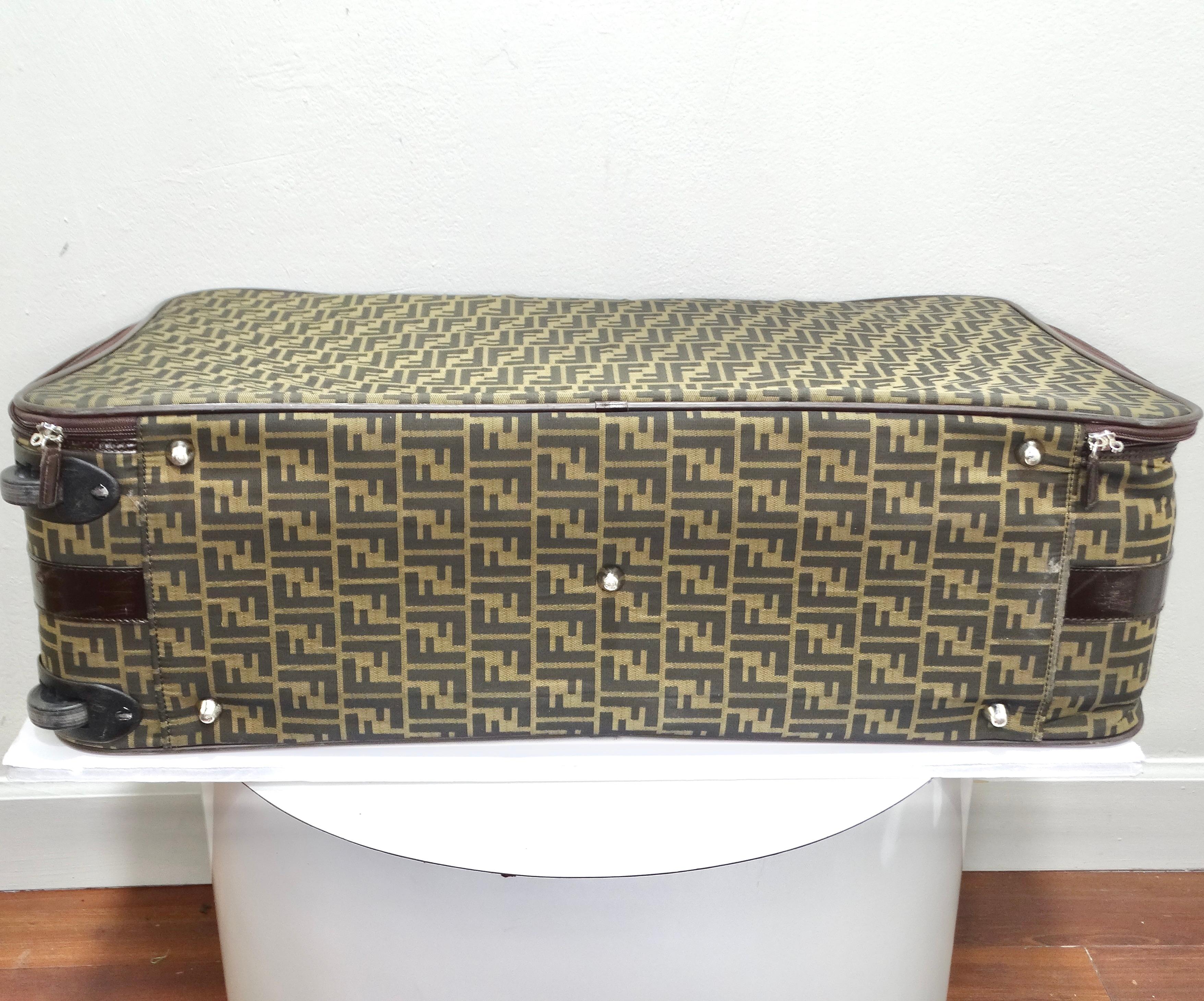 Fendi 1980s Zucca Monogram Suitcase For Sale 7