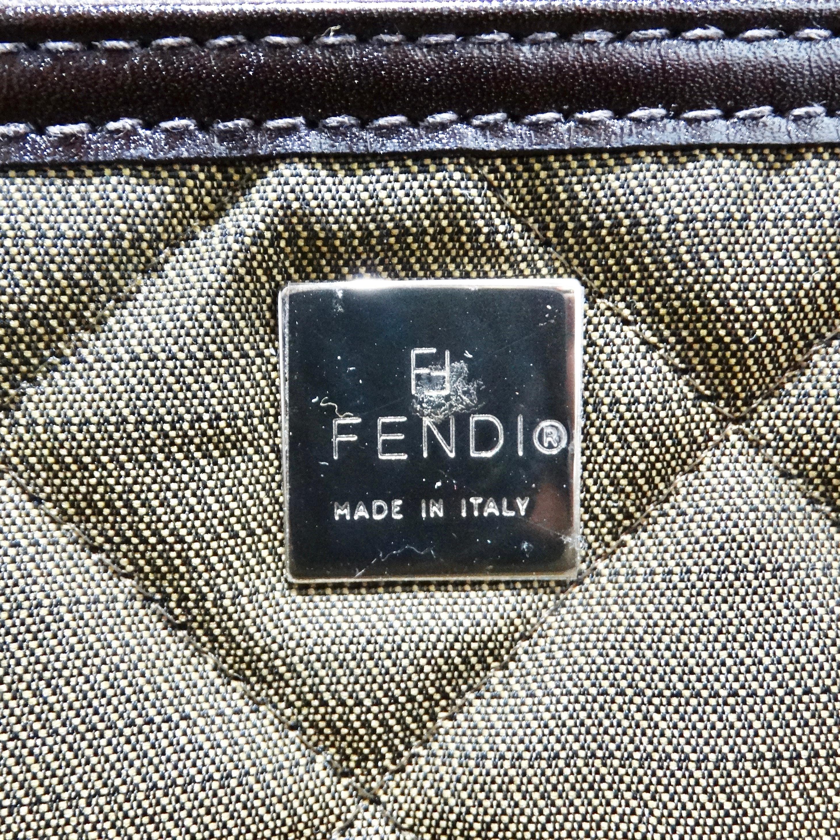 Fendi 1980s Zucca Monogram Suitcase For Sale 9